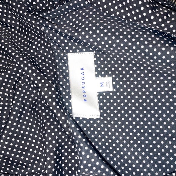 POPSUGAR Cropped Polka Dot Hooded Jacket – Size Medium - Picture 2 of 2